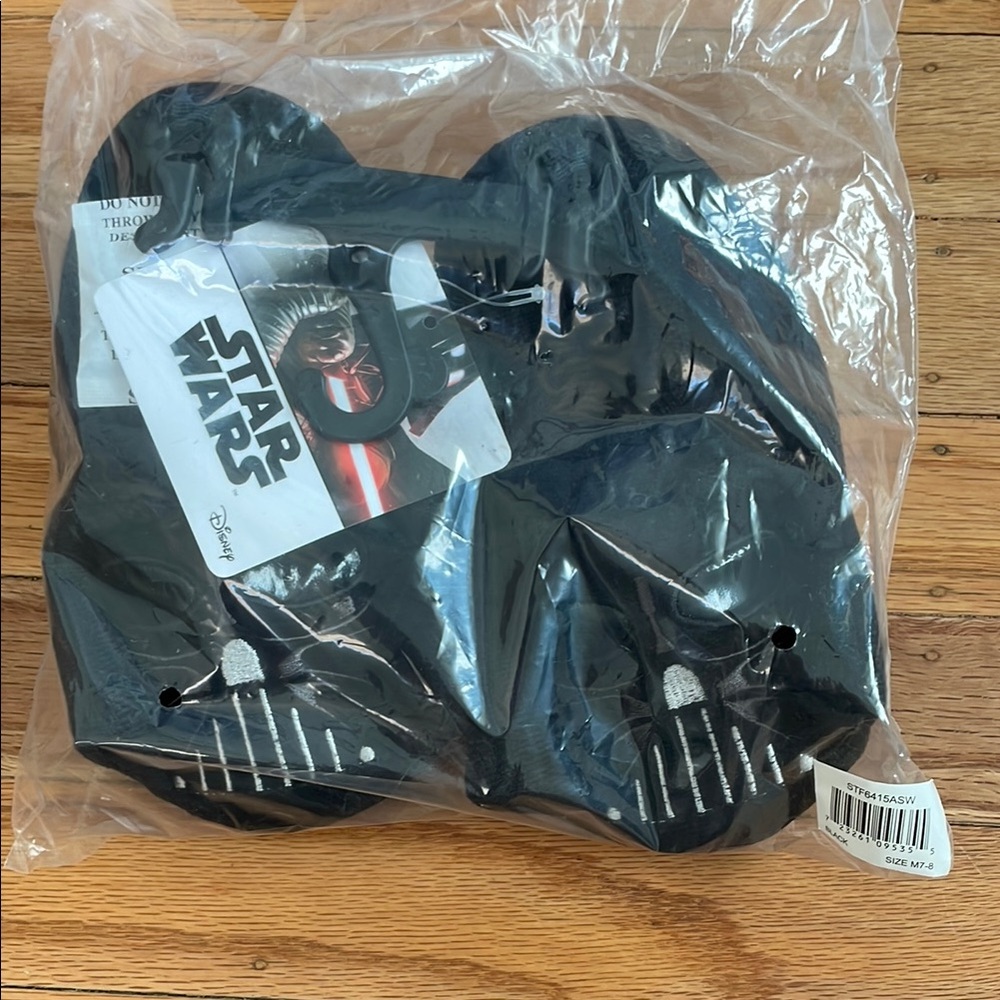 Disney Star Wars Black Slippers